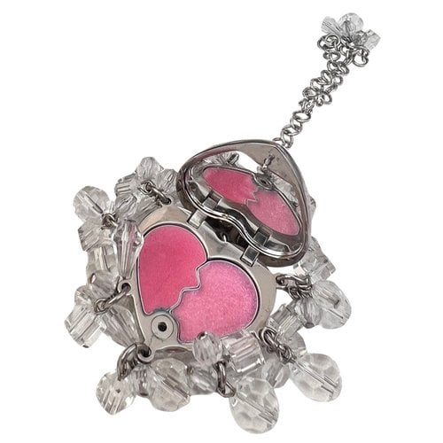 Pre-owned Dior Bag Charm In Silver