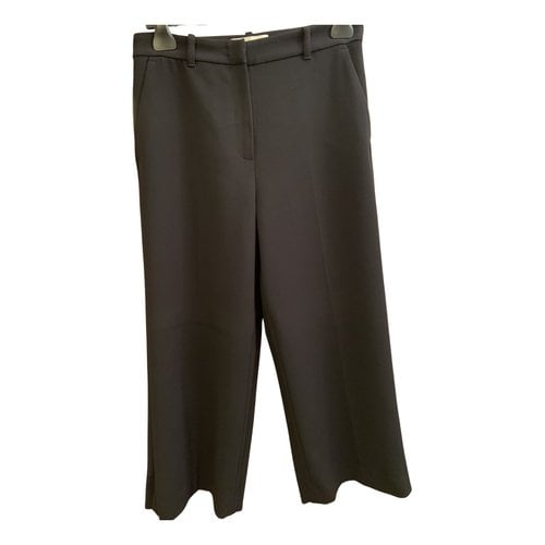 Pre-owned Pinko Trousers In Black