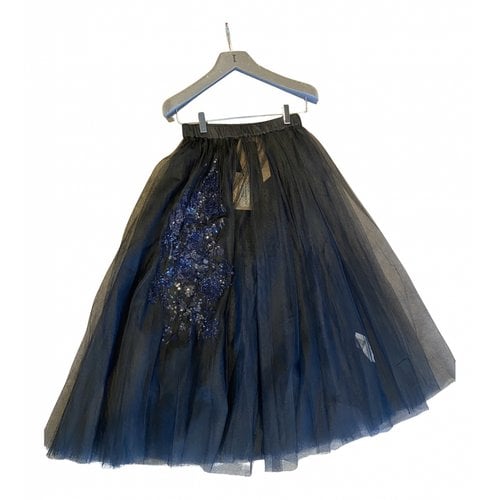 Pre-owned N°21 Glitter Skirt In Black