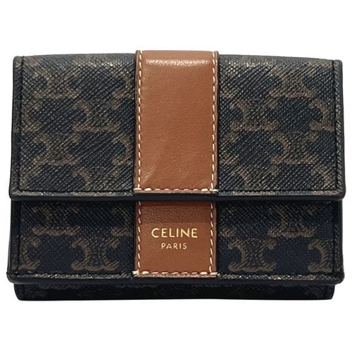 Pre-owned Celine Wallet In Brown