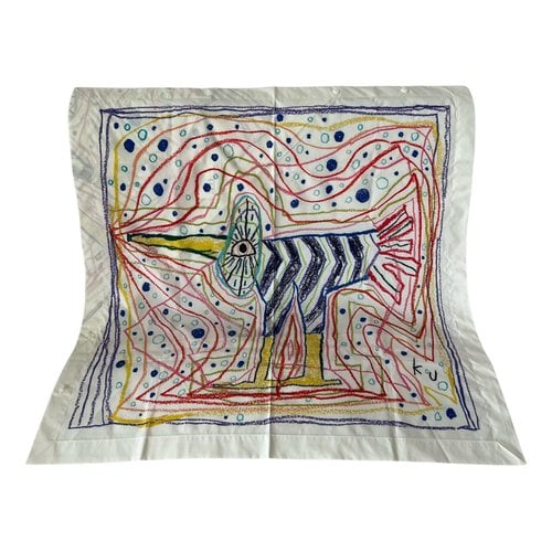 Pre-owned Issey Miyake Scarf In Multicolour