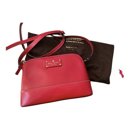 Pre-owned Kate Spade Saturday Leather Handbag In Red