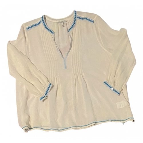 Pre-owned Joie Silk Blouse In White