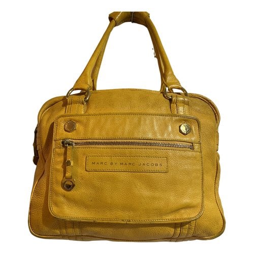 Pre-owned Marc By Marc Jacobs Leather Handbag In Gold