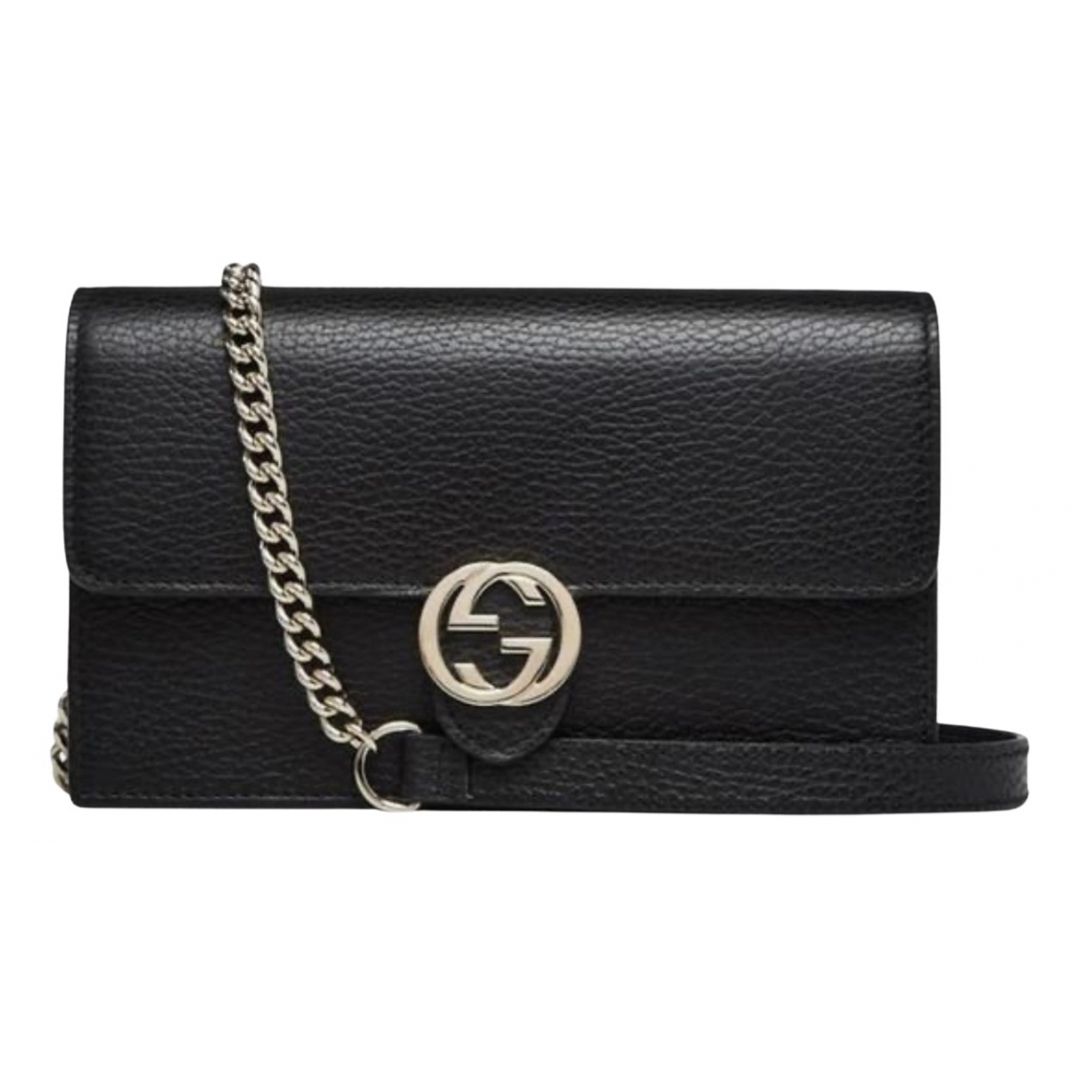 Gucci GG Running leather clutch bag