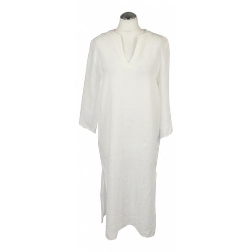 Pre-owned Drykorn Linen Maxi Dress In White