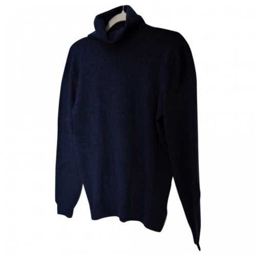 Pre-owned Massimo Dutti Wool Knitwear & Sweatshirt In Navy