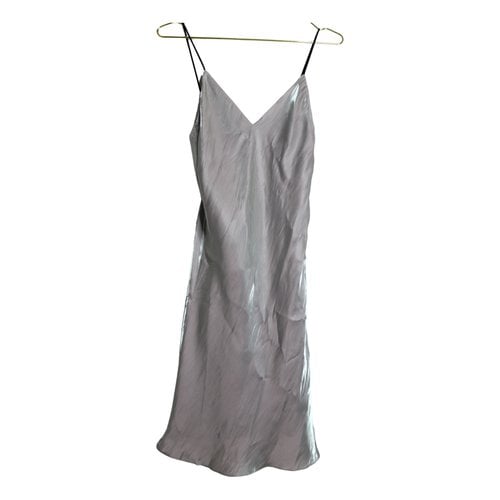 Pre-owned Rag & Bone Silk Mini Dress In Silver