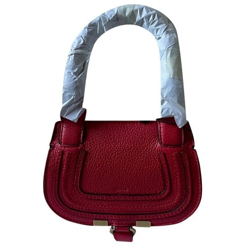 Pre-owned Chloé Marcie Tote In Red