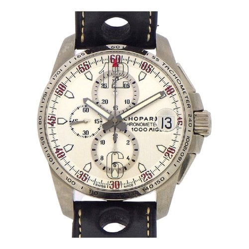 Pre-owned Chopard Mille Miglia Watch In White