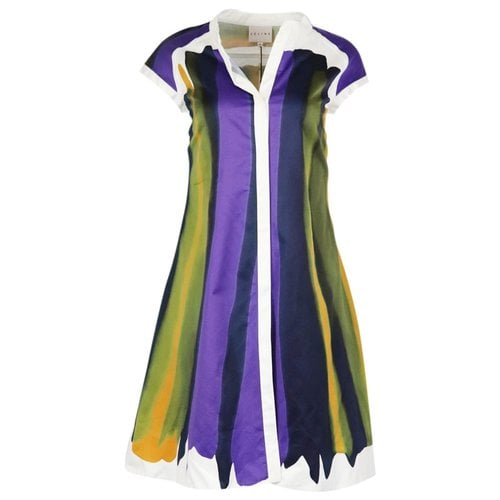 Pre-owned Celine Mini Dress In Multicolour