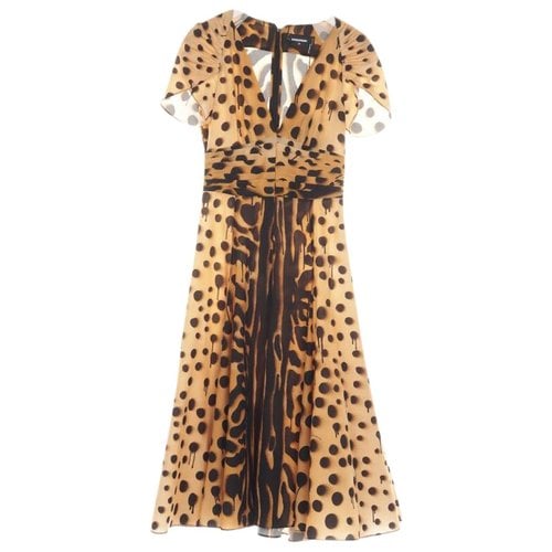 Pre-owned Dsquared2 Dress In Brown