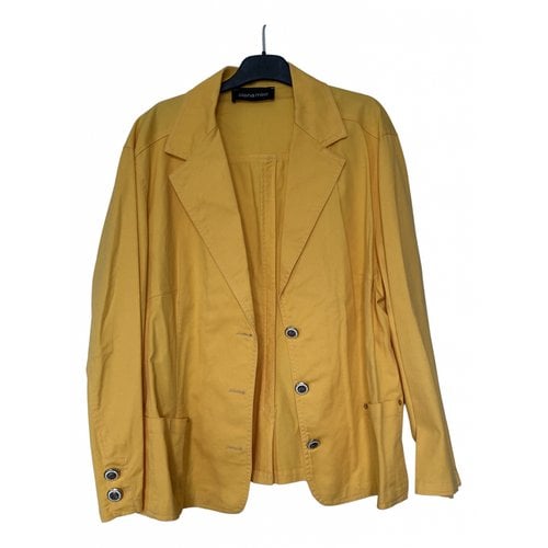 Pre-owned Elena Miro' Short Vest In Yellow
