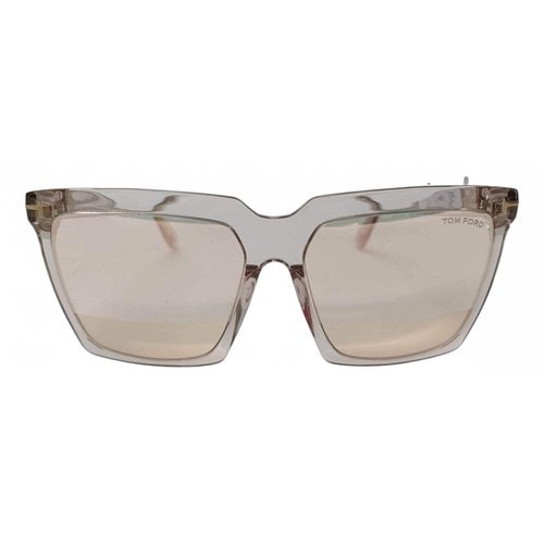 Pre-owned Tom Ford Sunglasses In White