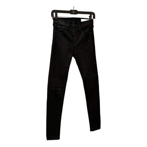 Pre-owned Rag & Bone Slim Jeans In Black