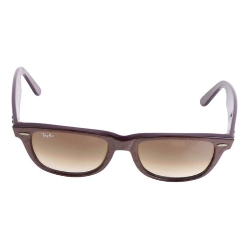 Pre-owned Ray Ban Original Wayfarer Sunglasses In Purple