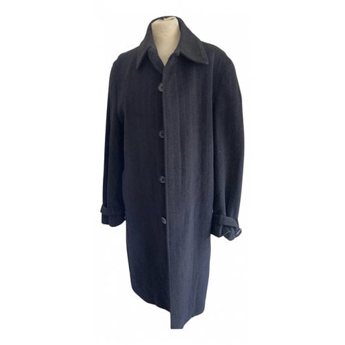 Pre-owned Paco Rabanne Wool Coat In Black