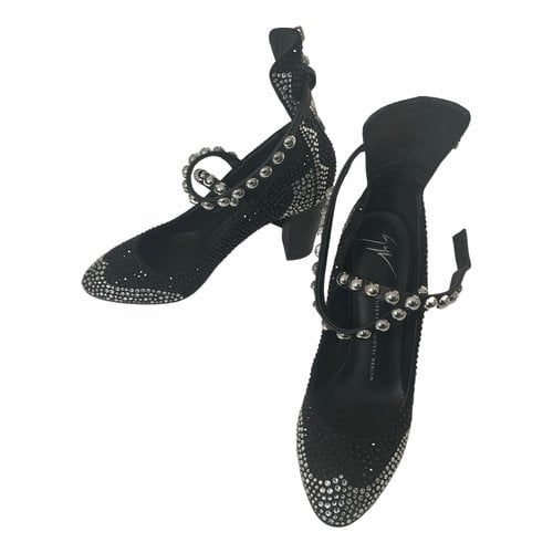 Pre-owned Giuseppe Zanotti Leather Heels In Black