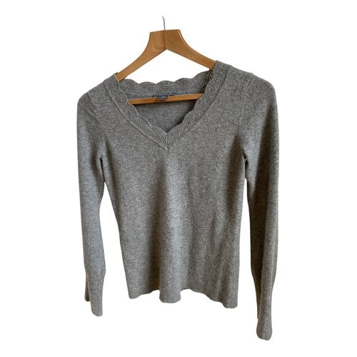 Pre-owned Ann Taylor Cashmere Jumper In Grey