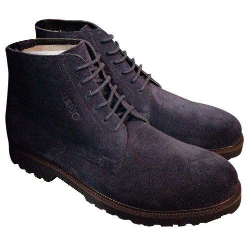 Pre-owned Liujo Boots In Navy