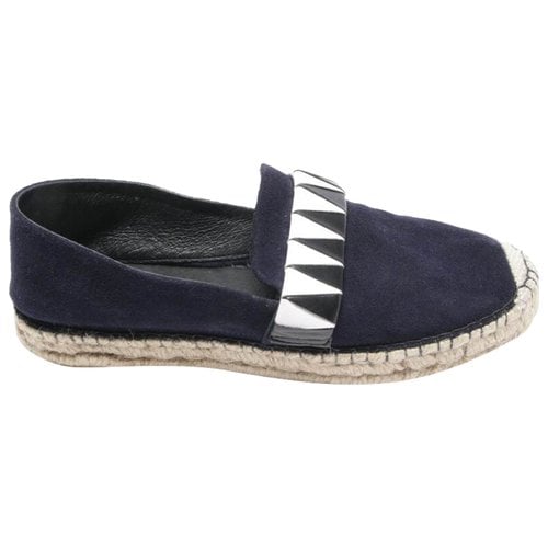 Pre-owned Dorothee Schumacher Leather Flats In Blue