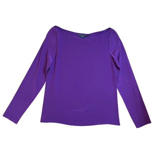 Pre-owned Ralph Lauren Silk Top In Purple