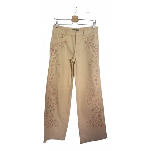 Pre-owned Fendi Trousers In Pink