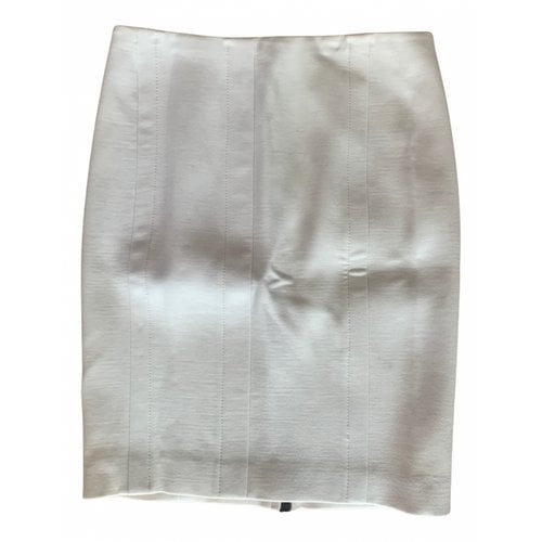 Pre-owned Blumarine Wool Mid-length Skirt In White