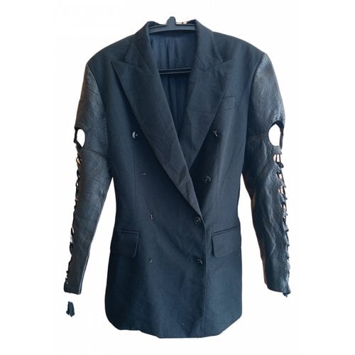 Pre-owned Jean Paul Gaultier Linen Jacket In Black