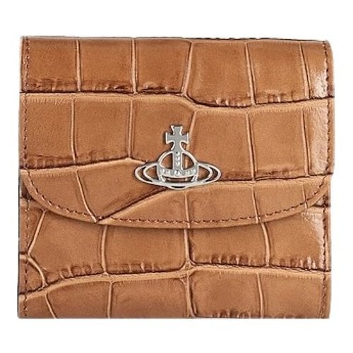 Pre-owned Vivienne Westwood Leather Wallet In Camel