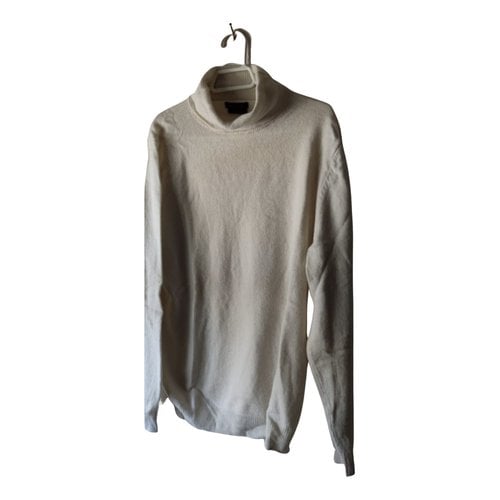 Pre-owned Massimo Dutti Wool Pull In Camel