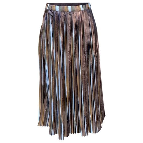 Pre-owned Max & Co Mid-length Skirt In Metallic