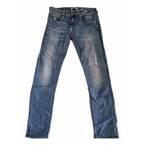 Pre-owned Uniform Experiment Slim Jeans In Blue
