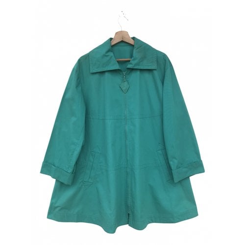 Pre-owned Saint Laurent Coat In Turquoise