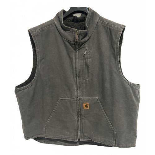 Pre-owned Carhartt Vest In Silver