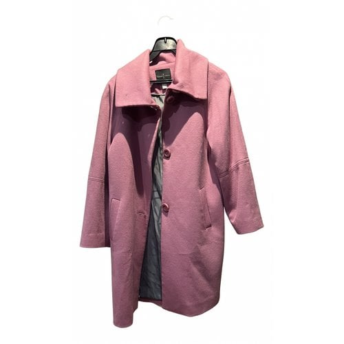 Pre-owned Roberto Verino Wool Coat In Pink