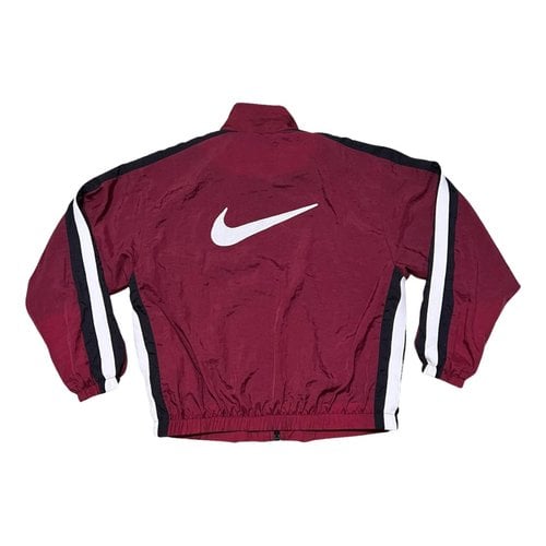 Pre-owned Nike Jacket In Burgundy