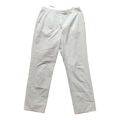 Pre-owned Jil Sander Straight Pants In White