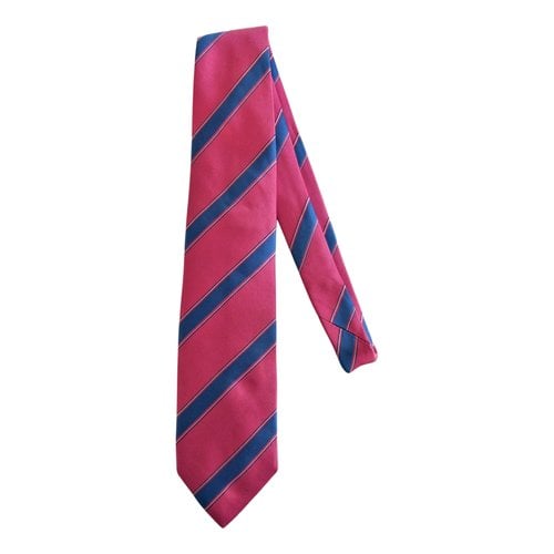 Pre-owned Thomas Pink Silk Tie In Pink