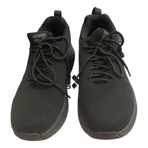 Pre-owned Arena Cloth Trainers In Black