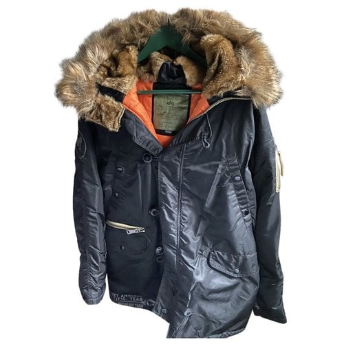 Pre-owned Alpha Industries Parka In Black