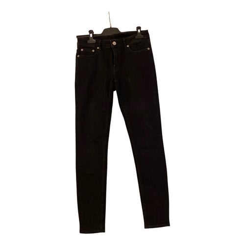 Pre-owned Blk Dnm Slim Jeans In Black