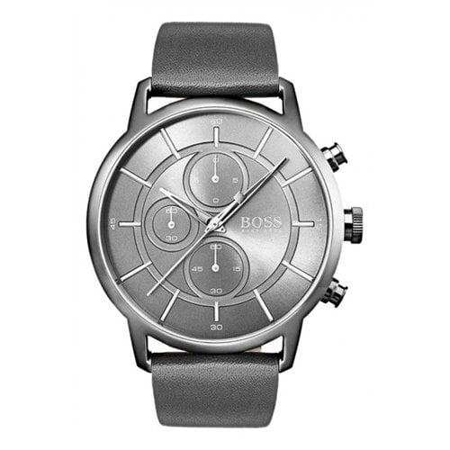 Pre-owned Hugo Boss Watch In Grey
