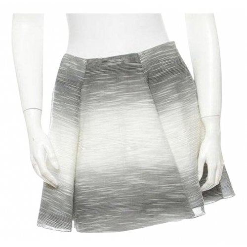 Pre-owned Adam Lippes Mini Skirt In Grey