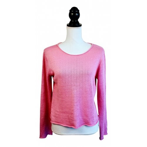 Pre-owned Eileen Fisher Linen Knitwear In Pink