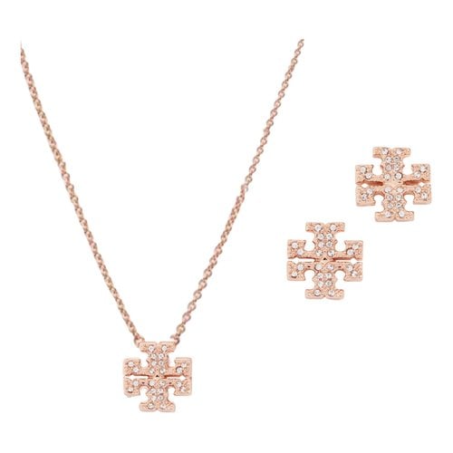 Pre-owned Tory Burch Jewellery Set In Pink