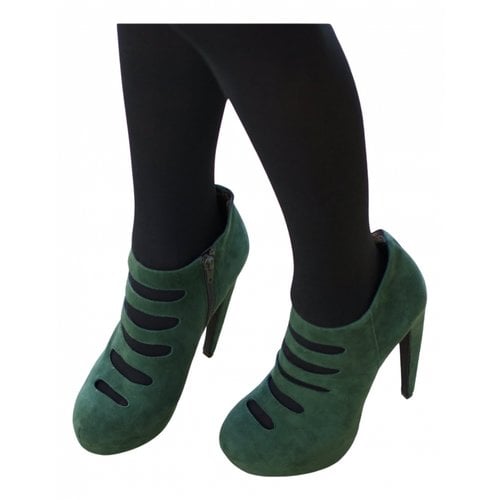 Pre-owned Jeffrey Campbell Ankle Boots In Green