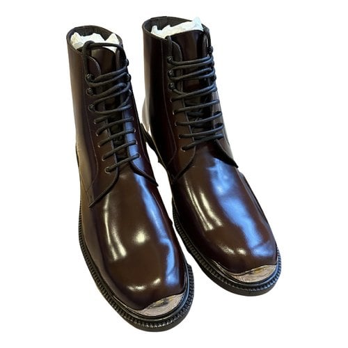 Pre-owned Louis Vuitton Leather Boots In Other