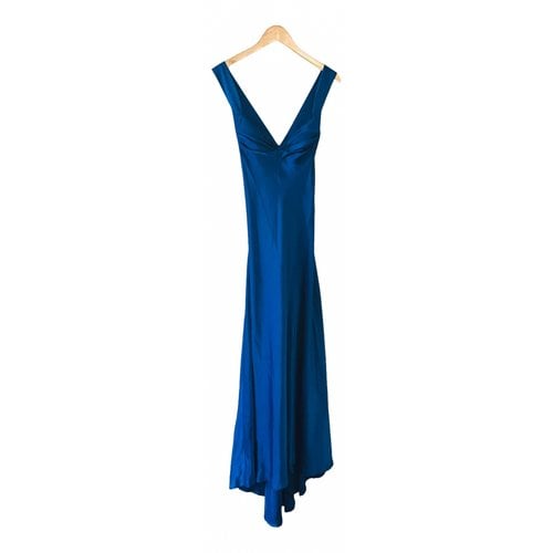 Pre-owned Calvin Klein Maxi Dress In Blue