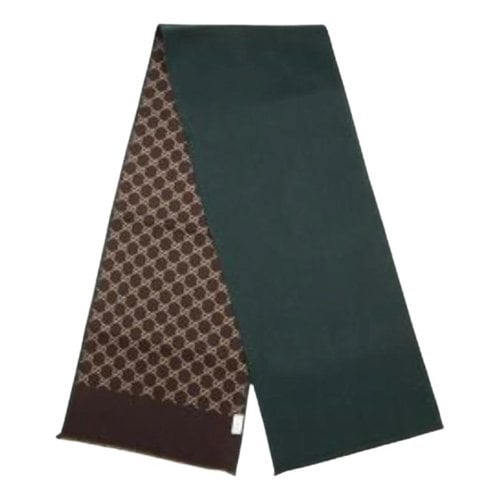 Pre-owned Gucci Scarf In Green